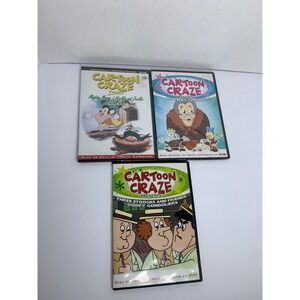Cartoon Craze DVD Lot Mighty Mouse New Nursery Classics New Three Stooges lot  3